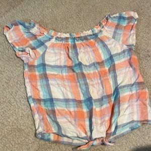 Girls plaid top